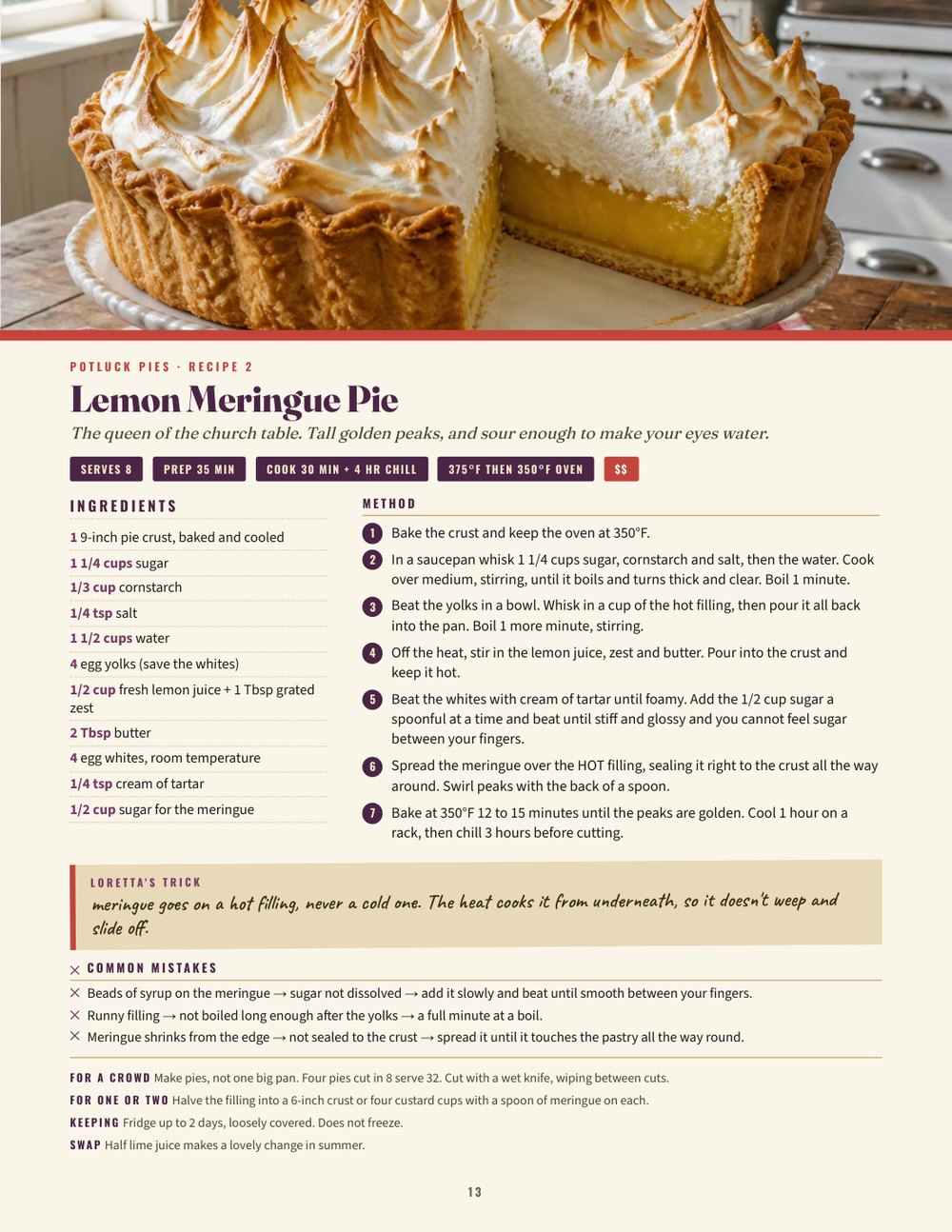 Lemon Meringue Pie page